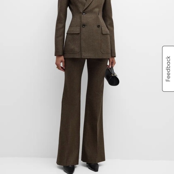 NWT A.L.C. Moizie Flare wool pants in tan olive brown color - Picture 1 of 10